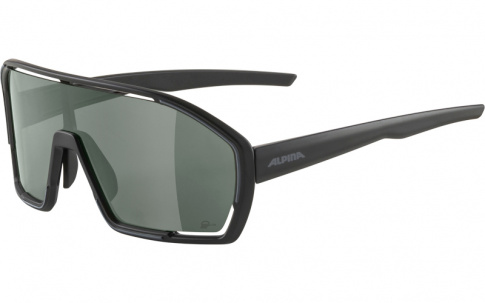 Okulary sportowe Bonfire Q-Lite szkło silver mirror 3 black matt Alpina