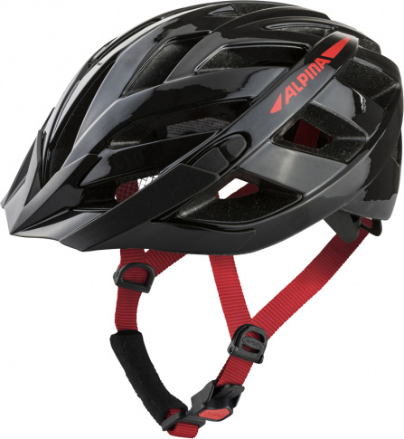 Uniwersalny kask rowerowy Panoma 2.0 black/red gloss Alpina