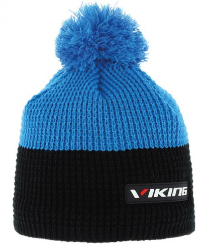 Zimowa czapka sportowa Zak czarno-niebieska Viking