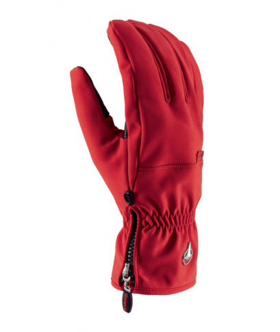 Softshellowe rękawice narciarskie Narvick czerwone Viking