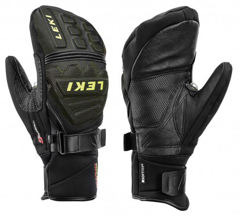 Rękawice narciarskie Race Coach C-Tech S Mitt black lemon LEKI