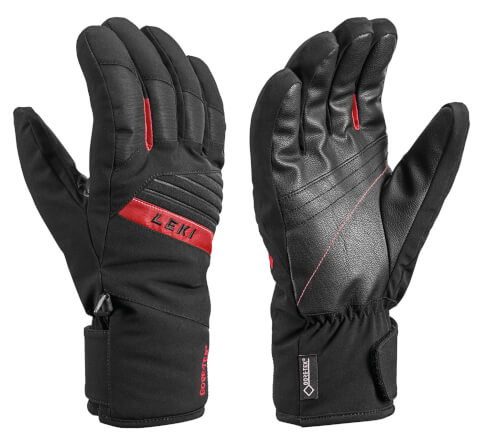 Rękawice narciarskie Space GTX black/red LEKI