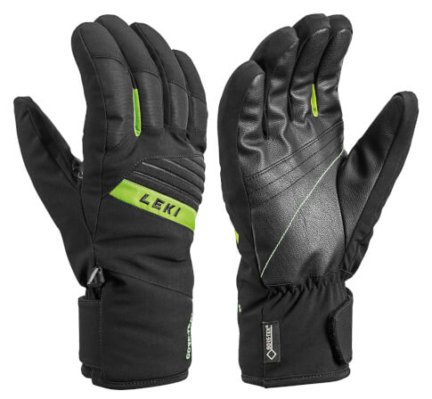 Rękawice narciarskie Space GTX black/green LEKI