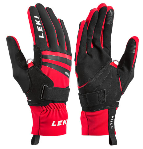 Rękawiczki narciarskie biegowe Nordic Slope Shark black/red LEKI