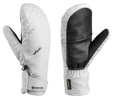 Damskie rękawice narciarskie Sveia GTX Lady Mitt black/white LEKI