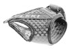 Paski nadgarstkowe Shark Frame Strap Mesh grey M/L/XL LEKI