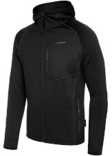 Męska bluza polarowa Jukon Hoodie Man black Viking