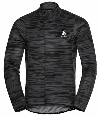 Męska bluza techniczna Midlayer full zip Zeroweight Ceramiwarm grafit/czarny Odlo