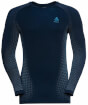 Męska bluzka termoaktywna Performance Warm ECO long sleeve szafirowa Odlo
