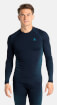 Męska bluzka termoaktywna Performance Warm ECO long sleeve szafirowa Odlo