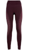 Damskie legginsy termoaktywne Performance Warm Eco Bottom long bordowe Odlo