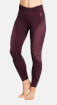 Damskie legginsy termoaktywne Performance Warm Eco Bottom long bordowe Odlo