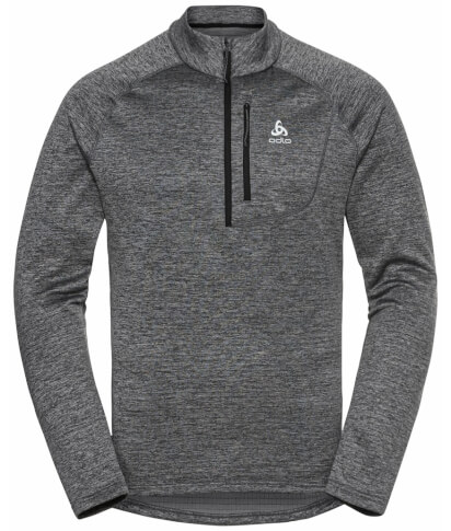 Męska bluza trekkingowa FLI Midlayer 1/2 zip dark grey Odlo