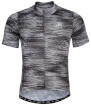 Techniczna koszulka rowerowa męska Stand-up collar s/s full zip Essential black/graphic Odlo