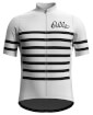 Techniczna koszulka rowerowa męska Stand-up collar s/s full zip Essential black/white Odlo