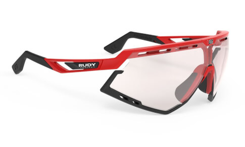 Okulary rowerowe Defender fire red gloss/black ImpactX Photochromic 2 laser red Rudy Project