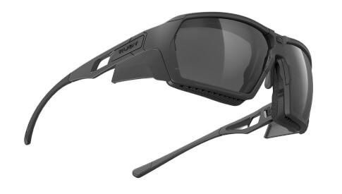 Okulary outdoorowe Agent Q black matte gloss/grey shiny Smoke black Rudy Project