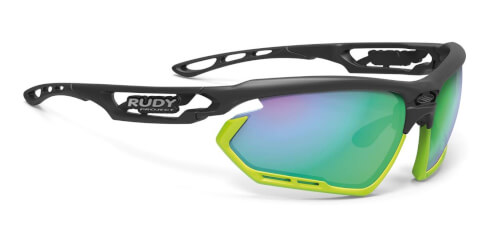 Okulary rowerowe Fotonyk black matte/bumpers lime Polar 3FX HDR Multilaser green Rudy Project