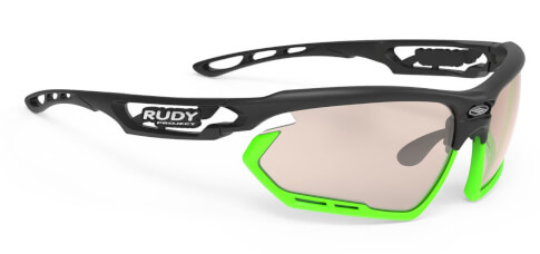 Okulary rowerowe Fotonyk black matte/bumpers lime ImpactX Photochromic 2 laser brown Rudy Project