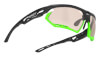 Okulary rowerowe Fotonyk black matte/bumpers lime ImpactX Photochromic 2 laser brown Rudy Project