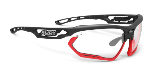 Okulary rowerowe Fotonyk black matte/bumpers red fluo ImpactX Photochromic 2 black Rudy Project
