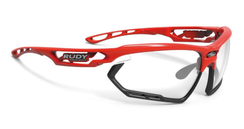 Okulary rowerowe Fotonyk fire red gloss/bumpers black ImpactX Photochromic 2 black Rudy Project