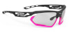 Okulary rowerowe Fotonyk matte black/bumpers pink fluo ImpactX Photochromic 2 black Rudy Project