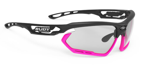 Okulary rowerowe Fotonyk matte black/bumpers pink fluo ImpactX Photochromic 2 black Rudy Project