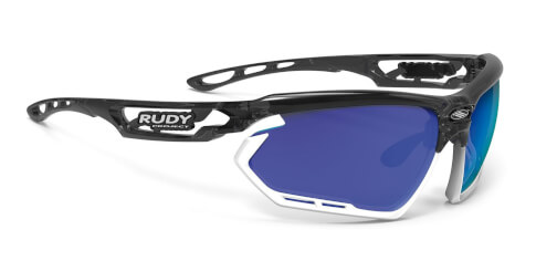 Okulary rowerowe Fotonyk crystal graphite/bumpers white Multilaser blue Rudy Project