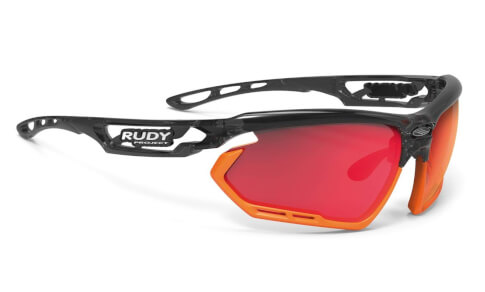 Okulary rowerowe Fotonyk crystal graphite/bumpers mandarian Multilaser red Rudy Project