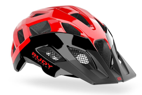 Kask rowerowy MTB Crossway black/red shiny Rudy Project