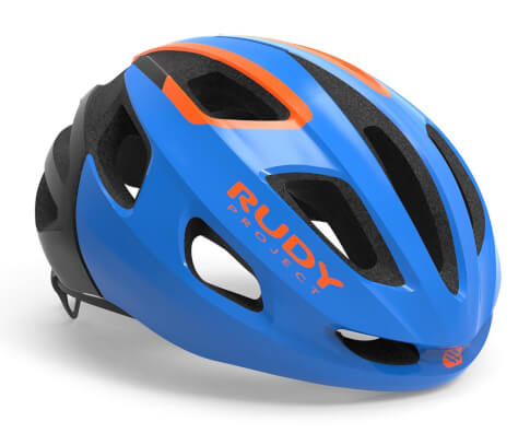 Kask szosowy Strym blue-orange shiny Rudy Project