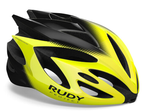 Kask rowerowy Rush yellow fluo-black shiny Rudy Project