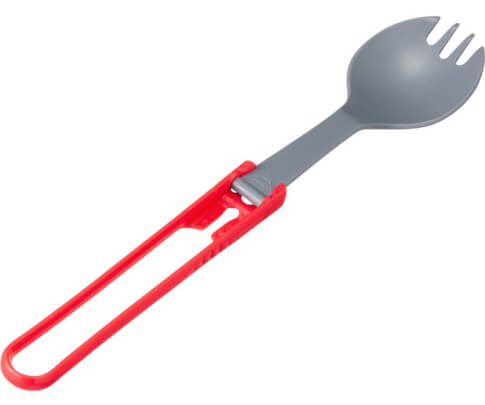 Turystyczny składany łyżkowidelec Folding Utensil red MSR