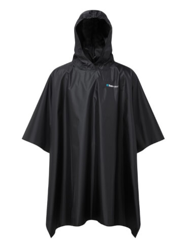 Poncho przeciwdeszczowe turystyczne Essential Poncho black Trekmates