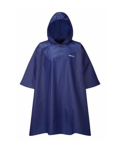 Poncho przeciwdeszczowe turystyczne Essential Poncho blue Trekmates