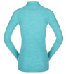 Ciepła koszulka termoaktywna Nora Merino W Zip Top LS dusty turquoise Zajo