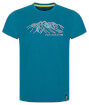 Męska koszulka Bormio T-shirt SS teal mountains Zajo