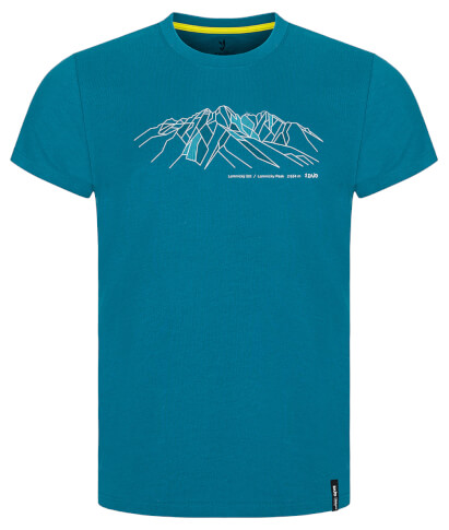 Męska koszulka Bormio T-shirt SS teal mountains Zajo