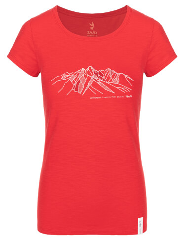 Damska koszulka trekkingowa Corrine W T-shirt SS hibiscus mountains Zajo
