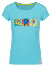 Damska koszulka trekkingowa Corrine W T-shirt SS curacao flowers Zajo