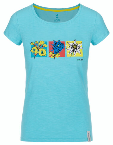 Damska koszulka trekkingowa Corrine W T-shirt SS curacao flowers Zajo