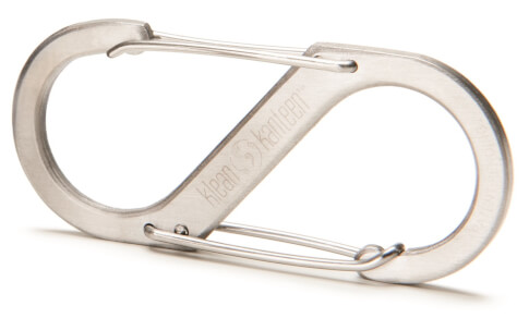 Karabinek do przytroczenia S-Carabiner rozmiar 3 brushed stainless Klean Kanteen