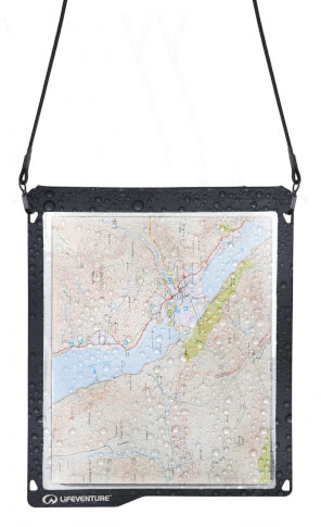 Torebka wodoszczelna na mapy Waterproof Map Case grey Lifeventure