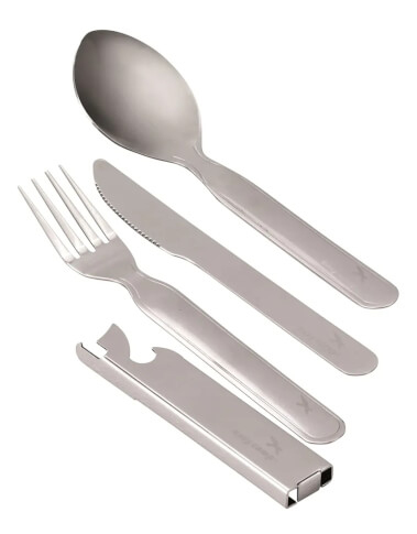 Zestaw sztućców turystycznych Travel Cutlery Deluxe Easy Camp