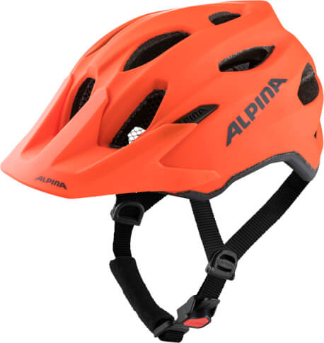 Kask rowerowy Carapax Junior pumpkin oragne matt Alpina