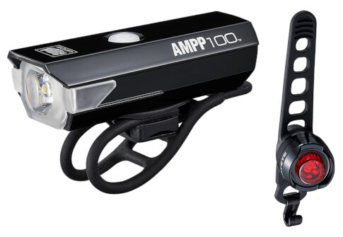Zestaw lampek rowerowych AMPP 100 / ORB SL-LD160RC-R Cateye
