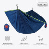 Hamak turystyczny Trunk Tech double navy/green Grand Trunk