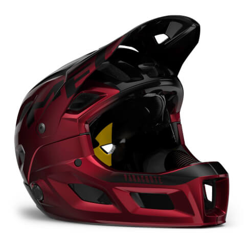 Kask full face Parachute MCR MIPS czerwono-czarny Met