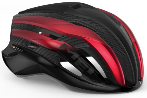 Kask szosowy Trenta 3K Carbon MIPS czarno-czerwony Met